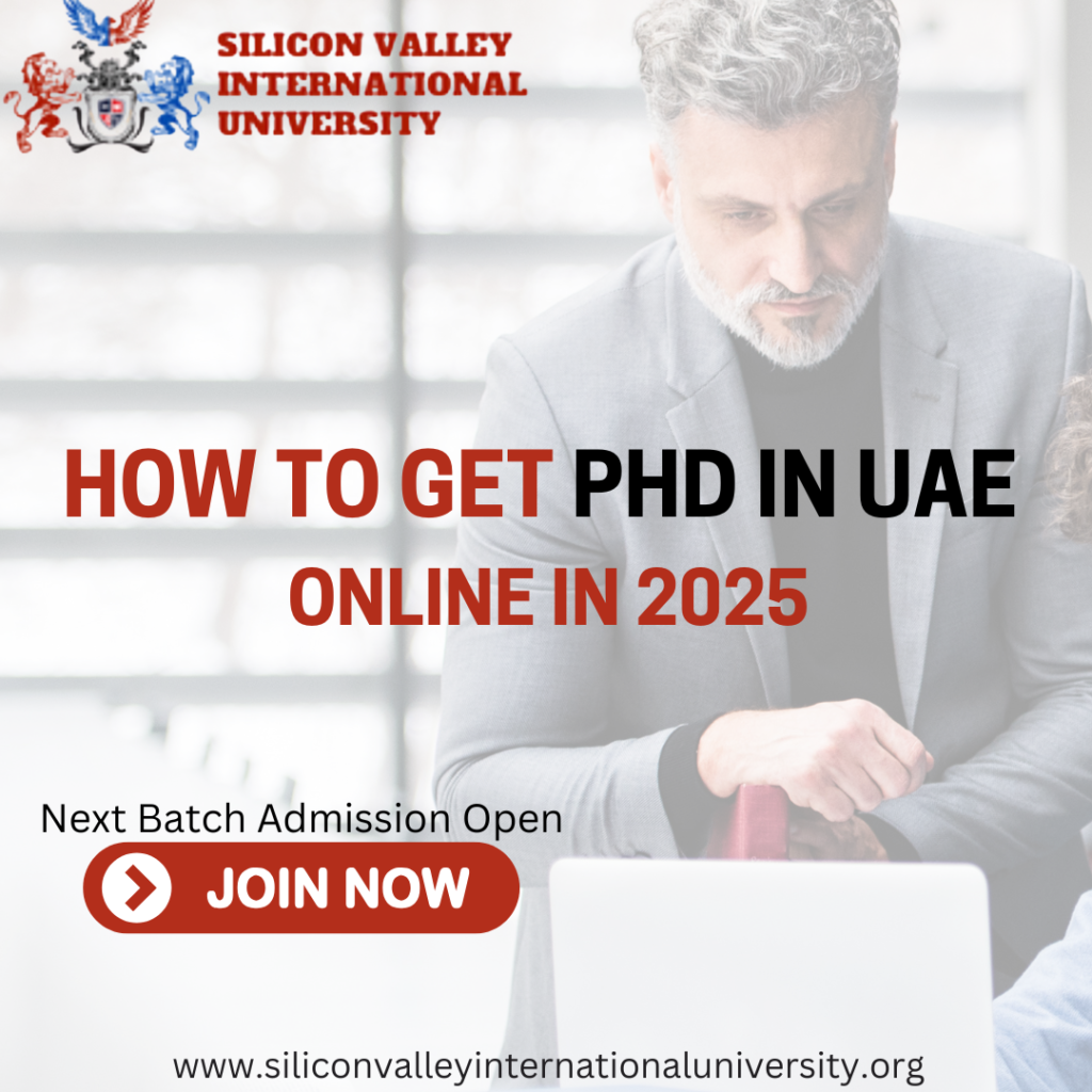 how to get online phd in uae